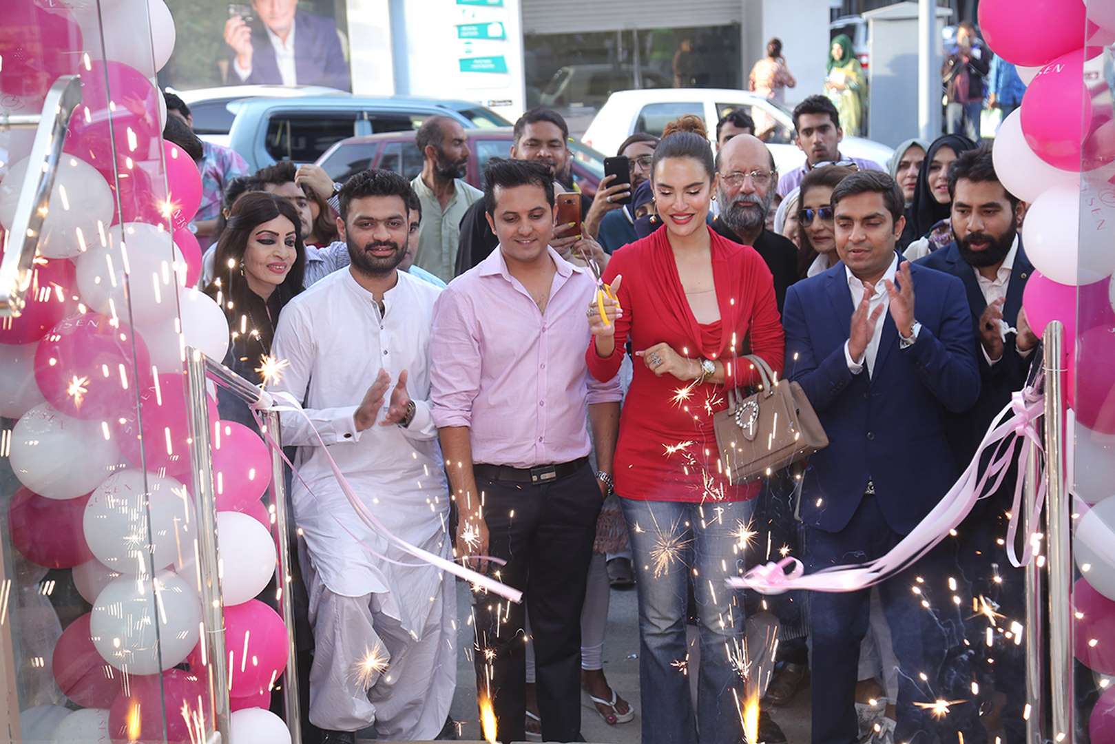 The opening was marked by a ribbon-cutting ceremony by the glamorous Nadia Hussain